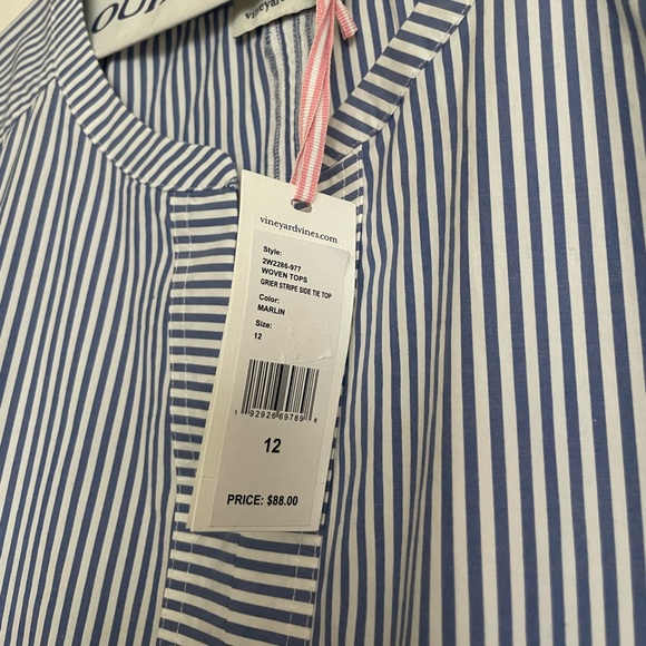 Vineyard Vines Grier Striped Side Tie Top - Picture 3 of 3